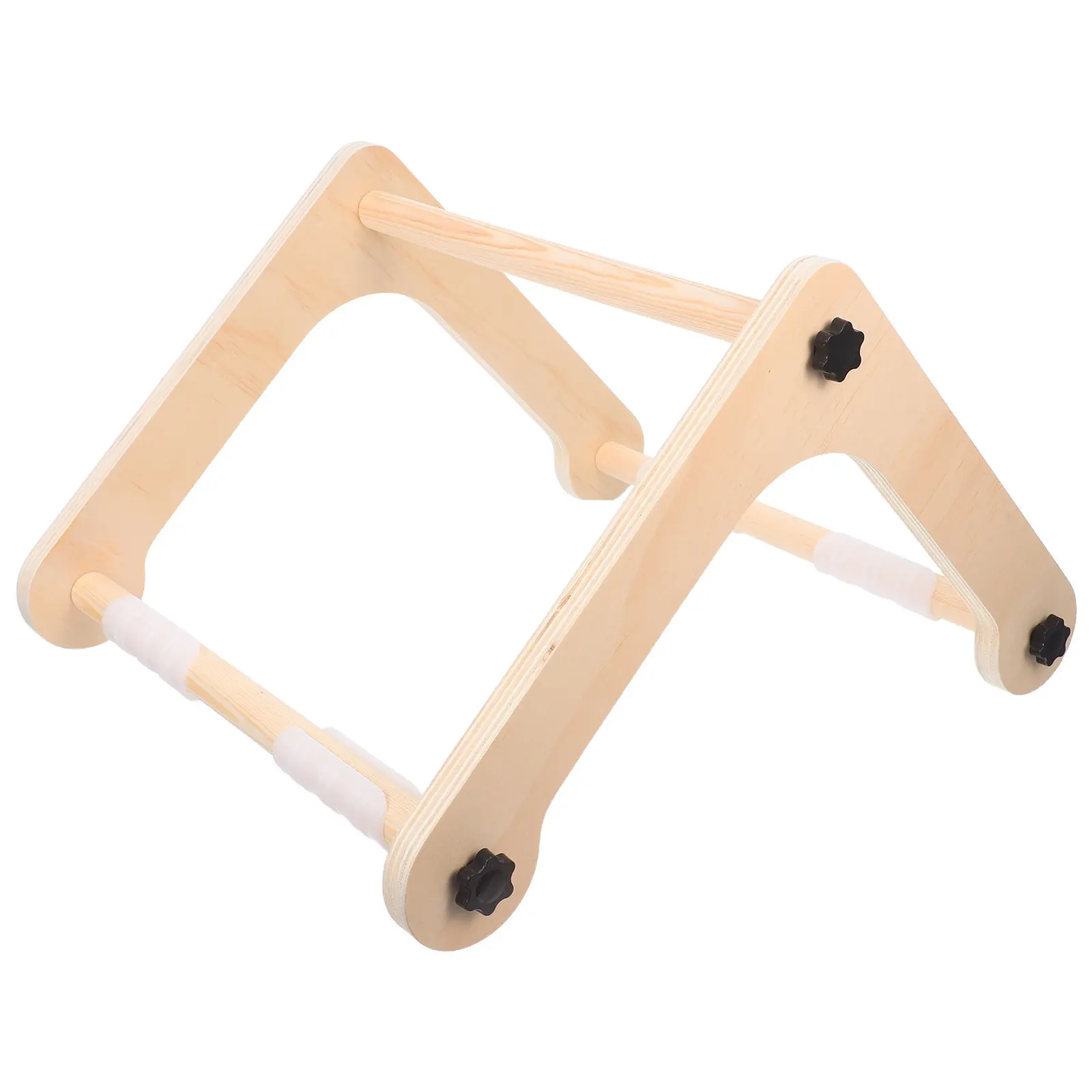 Handcrafted Wood Adjustable Embroidery Hoop Stand Cross Stitch Frame for Lap Tabletop Use Stable Portable Needlework Craft