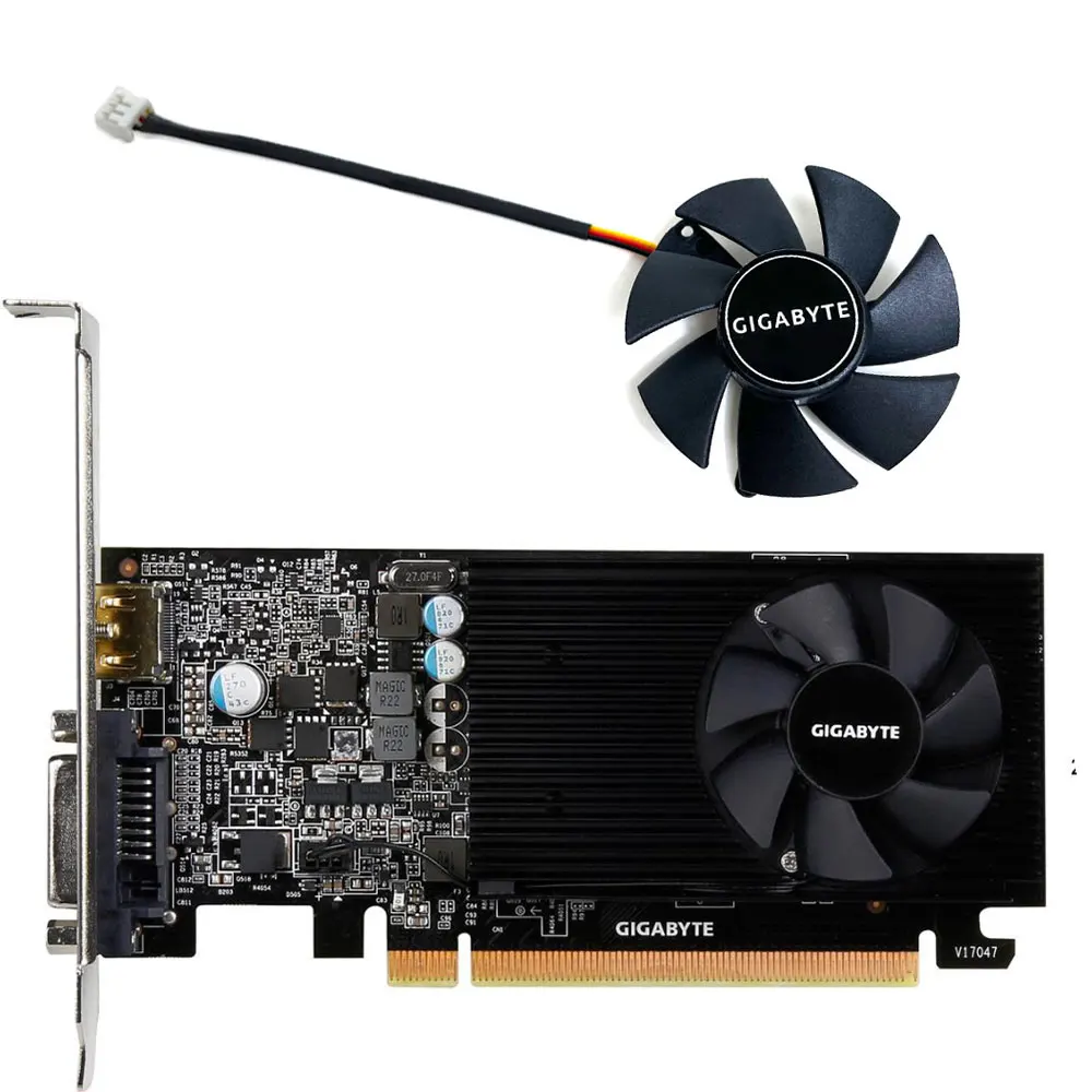 FS1250-S2053A GIGABYTE GT 1030 Wentylator niskoprofilowy ， Do GIGABYTE GTX 1050 Low Profile ， GTX 1050TI Wentylator niskoprofilowy karty graficznej