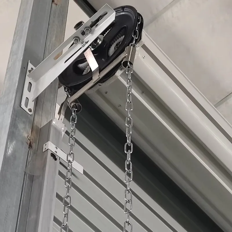 10ft x 14ft modern steel rolling shutter door waterproof manual, with chain hoist, used for finished warehouse surfaces