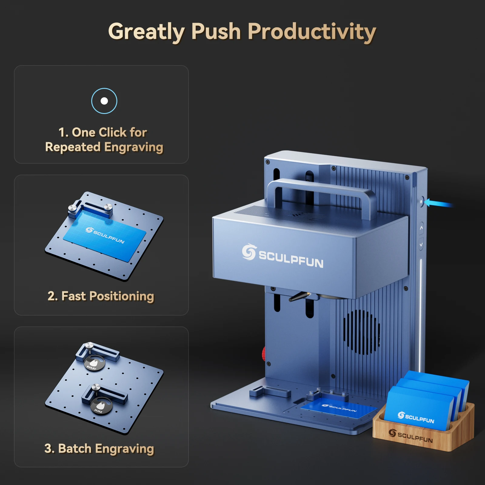 SCULPFUN G9 Diode Mini Lazer Engraving Machine Wood Fiber Laser Marking Machine