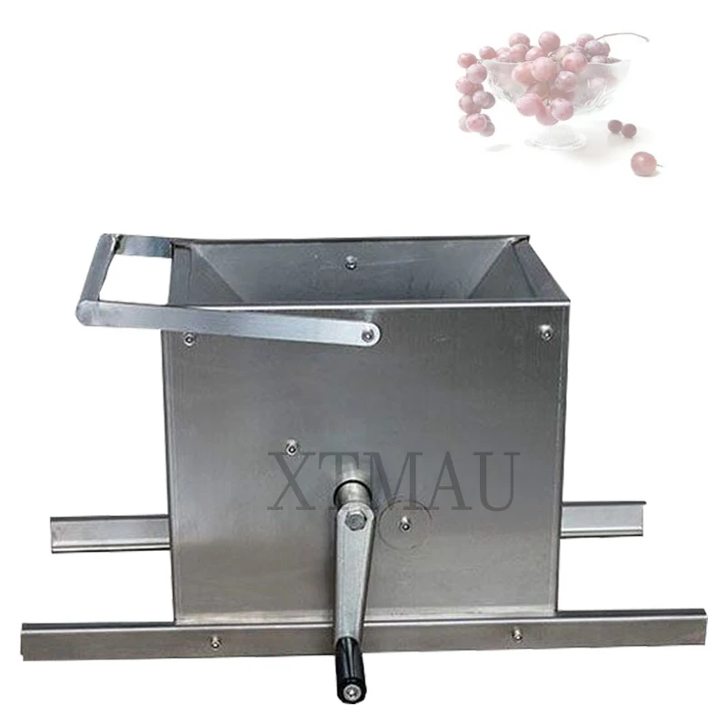 كسارة العنب الكهربائية اليدوية 304 الفولاذ المقاوم للصدأ كسارة النبيذ ونبيذ الفاكهة محلية الصنع