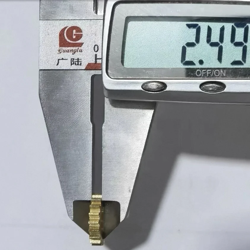 0.6M 19 Teeth 5.98mm Metal Copper Gear  2.5mm Thick Mechanical Copper Gear