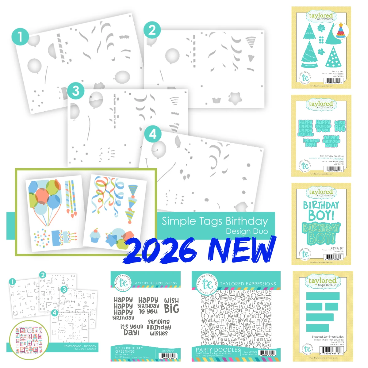 New Taylored Birthday Hooray Hat Die Set Metal Cutting Dies Stencils for Scrapbooking Stamp Decorative Embossing DIY Paper Card