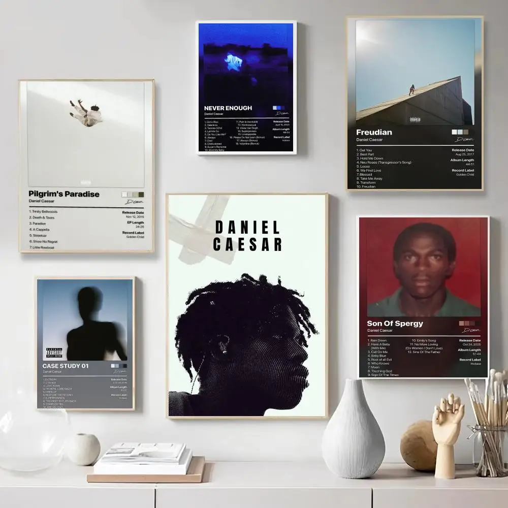 Singer D-Daniel Caesar music Poster Wall Art Print Poster for Bedroom Living Room Home Decor Gift Artwork
