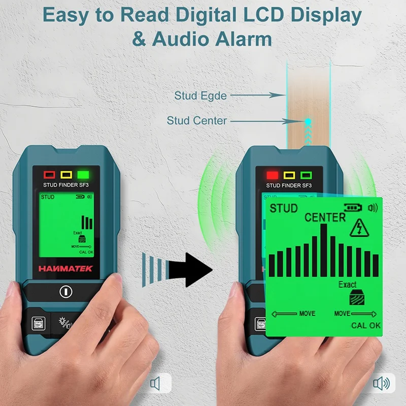 HANMATEK SF3 4 en 1 détecteur de goujons en bois détection de métaux détection de câble en direct détecteur de métaux détecteur mural Scanner