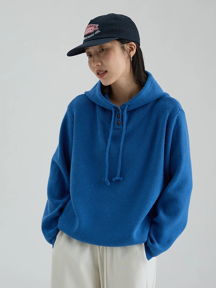 

Вязаный свитер с капюшоном Dwind, женский однотонный свитер для поездок на работу, осень-зима, Новое поступление, длинное пальто свечного ор прямого кроя