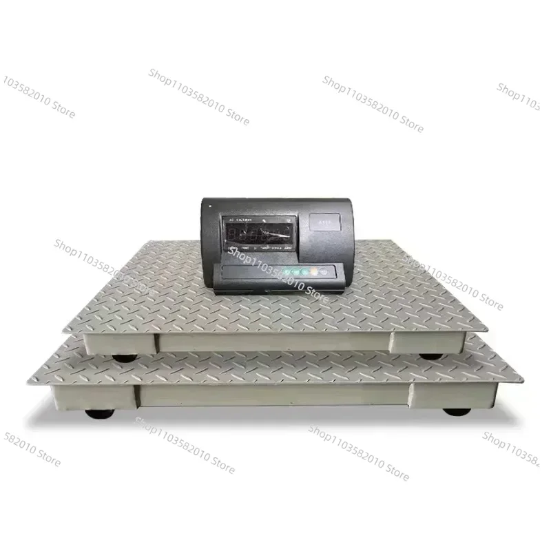 Veidt Weighing 1.2*1.2m 1t Plate 3mm Electronic Yaohua A12E Indicator Floor Scale 1Ton Floor Scale Digital Platform Scale