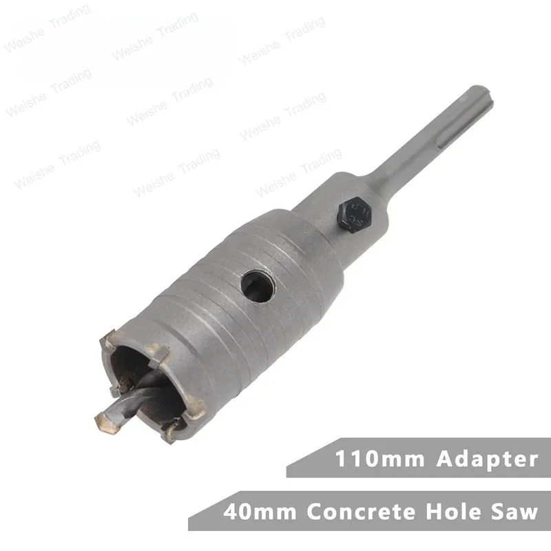 

HEDA 40mm Concrete Carbide Alloy Core Hole Saw SDS PLUS Electric Hollow Drill Bit Air Conditioning Pipe Cement Stone