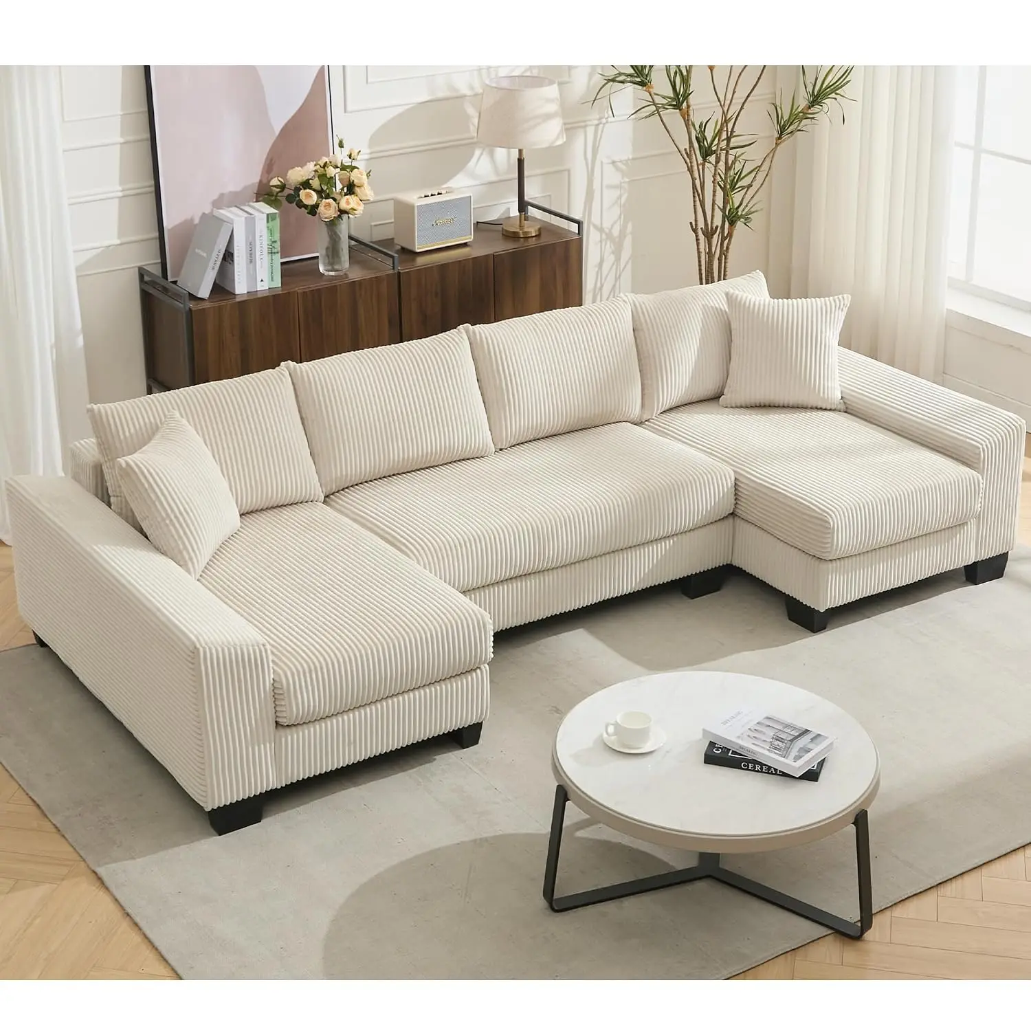 Modular Sectional Sofa Bed, Convertible U Shaped Couch 114