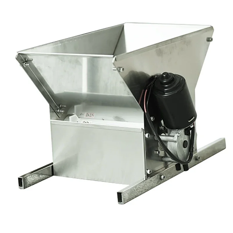 Дробилка для банок, электрическая электрическая двойная дробилка из нержавеющей стали, маленькая семейная дробилка для домашнего выращивания, фруктовое вино, 24 В