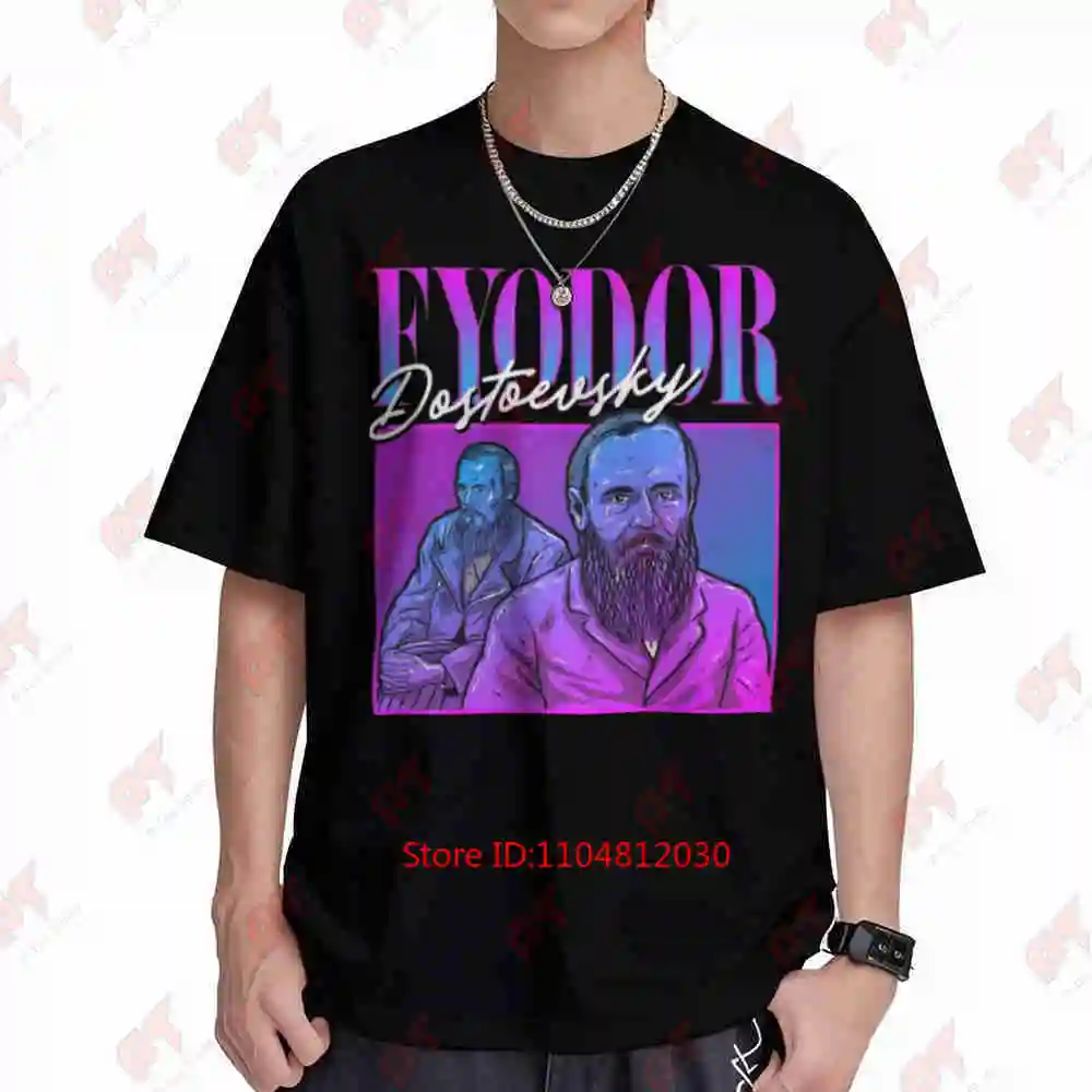 Fyodor Dostoyevsky Bootleg 90S Short Sleeve Tee 100% Cotton T-Shirt