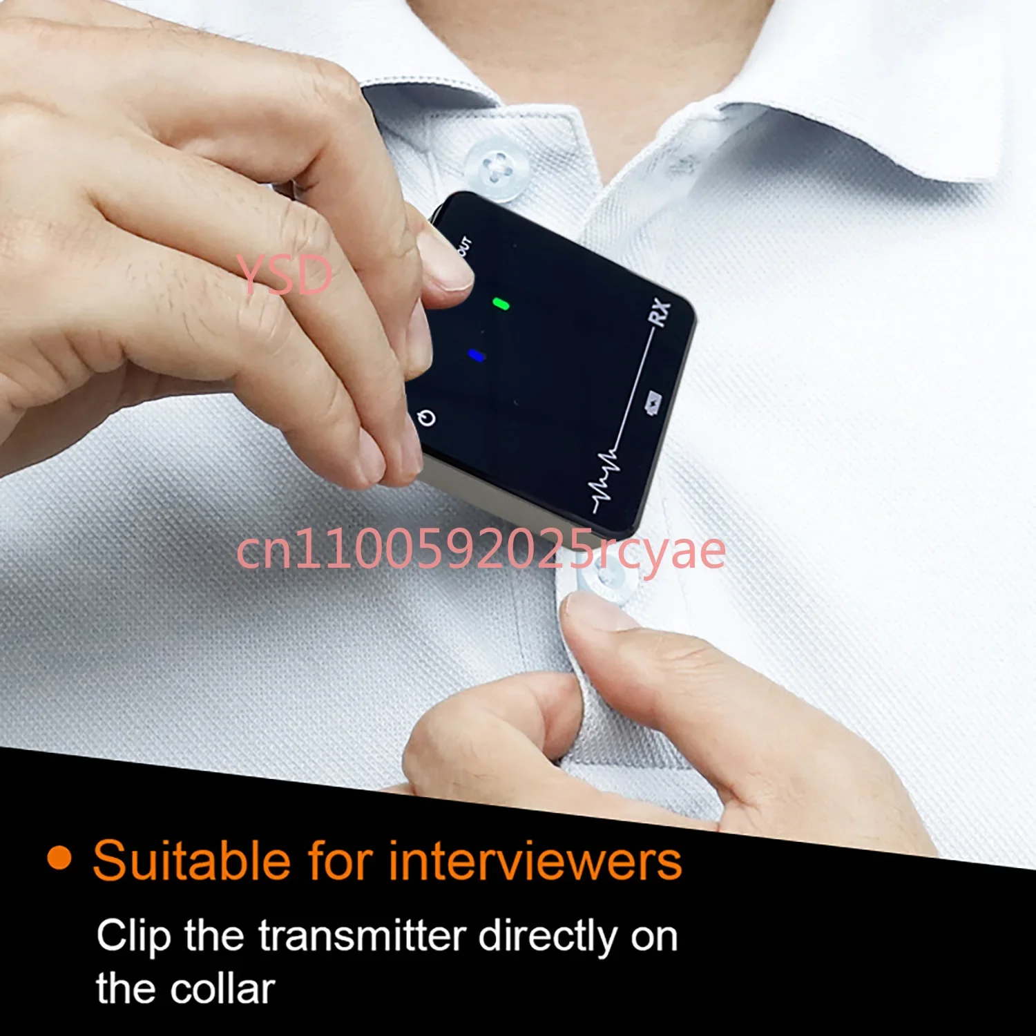 GAW-811 Mini Wireless Microphone Mini Live Collar Microphone Portable Outdoor Interview Microphone