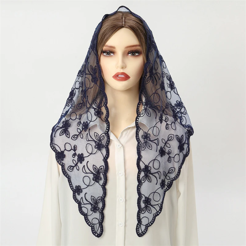 2024 Women Hijab Wrap Shawl Flower Lace Scarf Scarves Lady Fashion Wedding Headscarves Female Spring Summer Lady Accessories