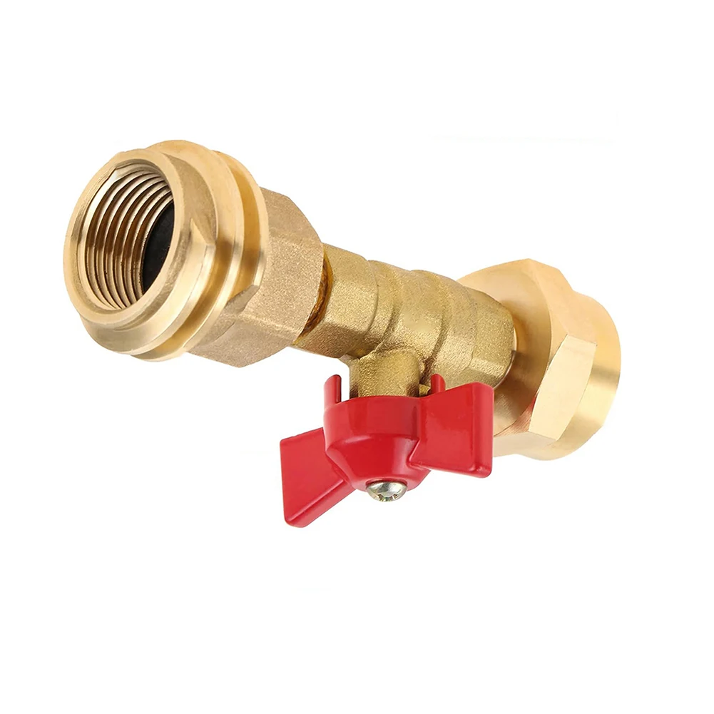 Propane Gas Adapter with Manual Valve Enables 1 lb Tank Use on Grills Fire Pits and Portable Cooking Equipment
