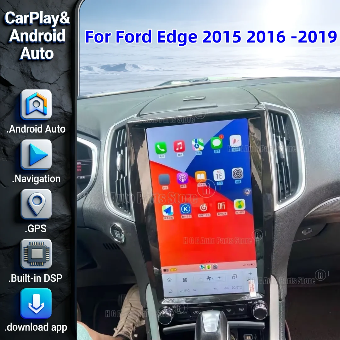 MZ Android13 Qualcom For Ford Edge 2015 2016 -2019 Car Multimedia Player Touch Screen Radio Audio Stereo Autoradio GPS Head Unit