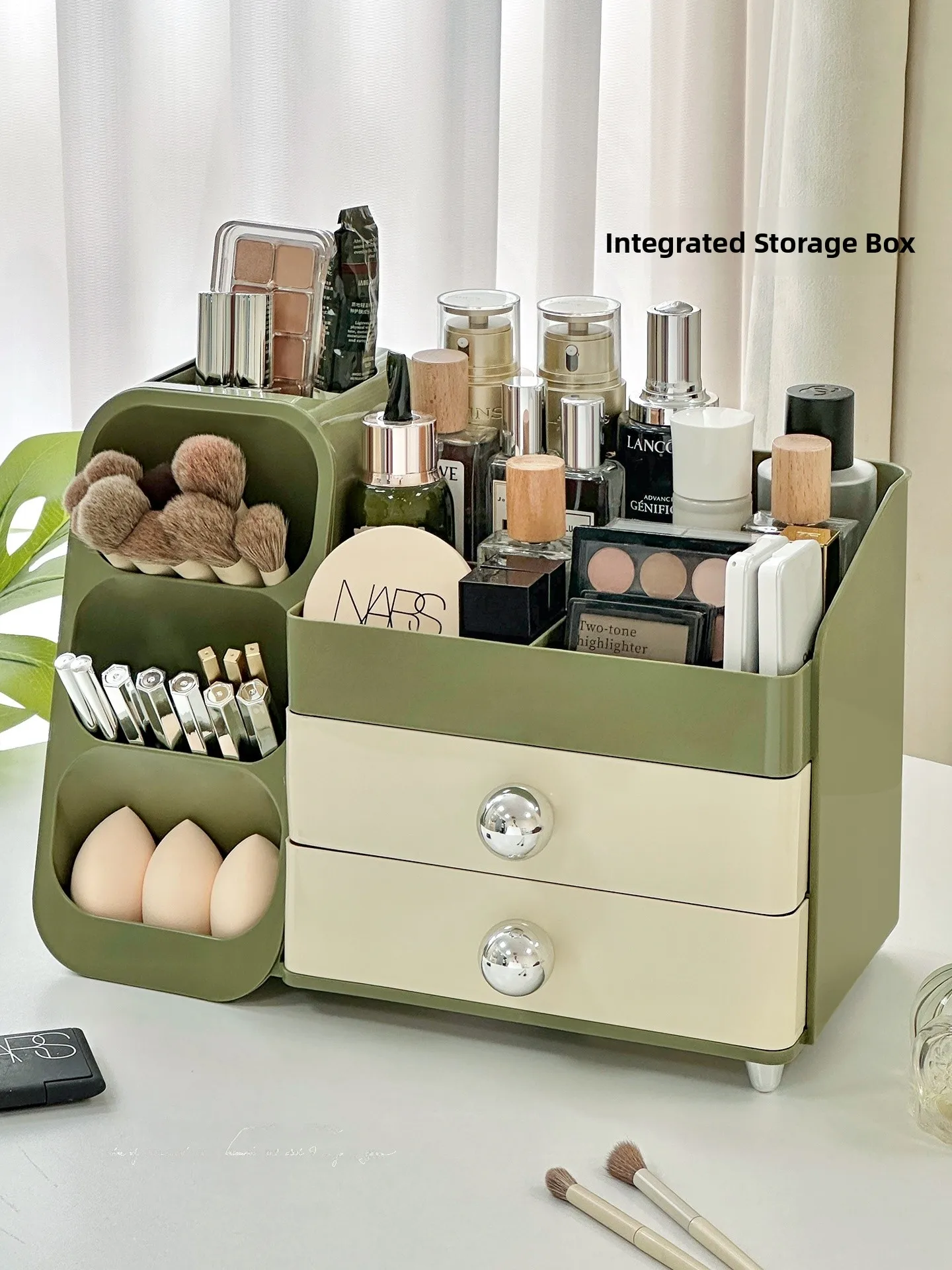 

Large Capaci Cosmetic Desktop Storage Box New 2025 Organizer for Skincare Products eup Brues Rectangle Plastic Case