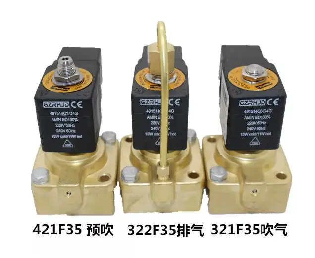 Bottle Blowing Machine Solenoid Valve 321F35 322F35 421F35 Boosting Exhaust Pre-Blow Valve