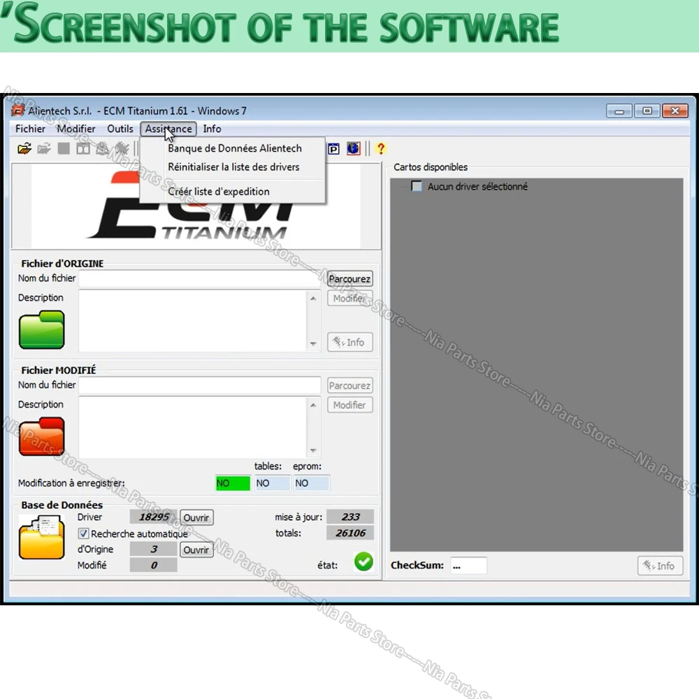 ECM Titanium V1.61 Scanning tool diagnostic pour voiture 1.61 ECM Titanium Repair Tool Vehicle Maintenance tuning cars Program