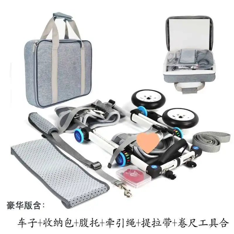 كرسي متحرك أطراف الشلل إعادة التأهيل الصغيرة التنقل المعونة عربة المعاقين القط مساعدة تيدي كلب الهنود دعم الساق #6