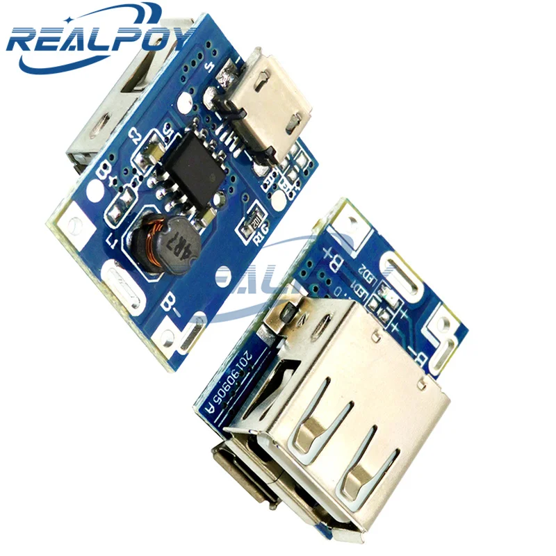 5V Boost Converter Step-Up Power Module Lithium Battery Charging Protection Board LED Display USB For DIY Charger 134N3P