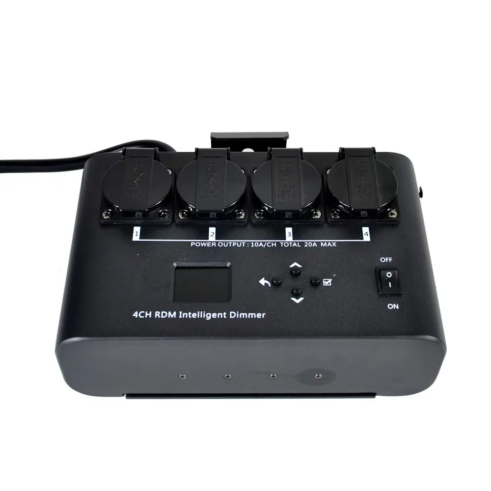 

Hot sell Professional 4-Channel DMX512 Dimmer Controller for Stage Lighting, LED & Halogen Lights, EU Plug, 3-Pin Signal