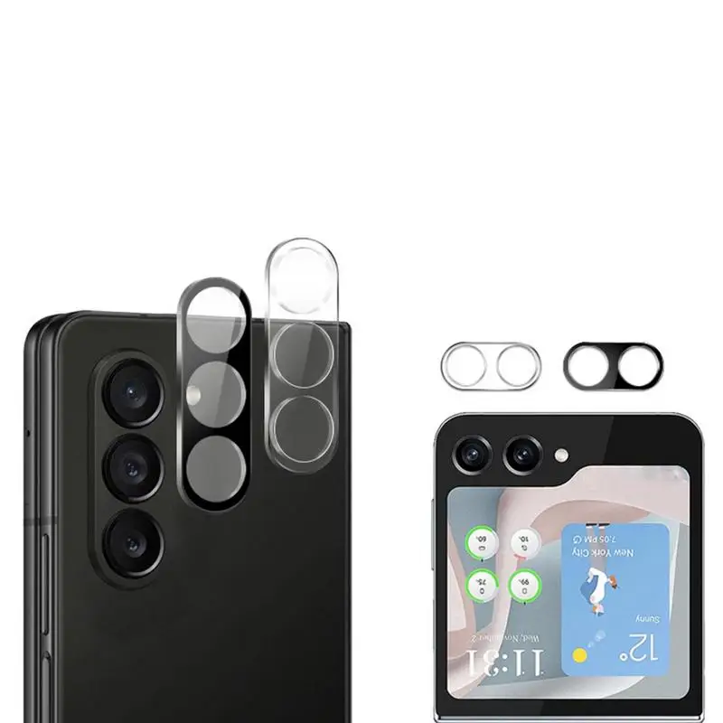 3D изогнутое закаленное стекло для объектива Защитная пленка для Samsung Fold 4 Z FLIP5 Защитная пленка для задней камеры Защитная пленка для объектива