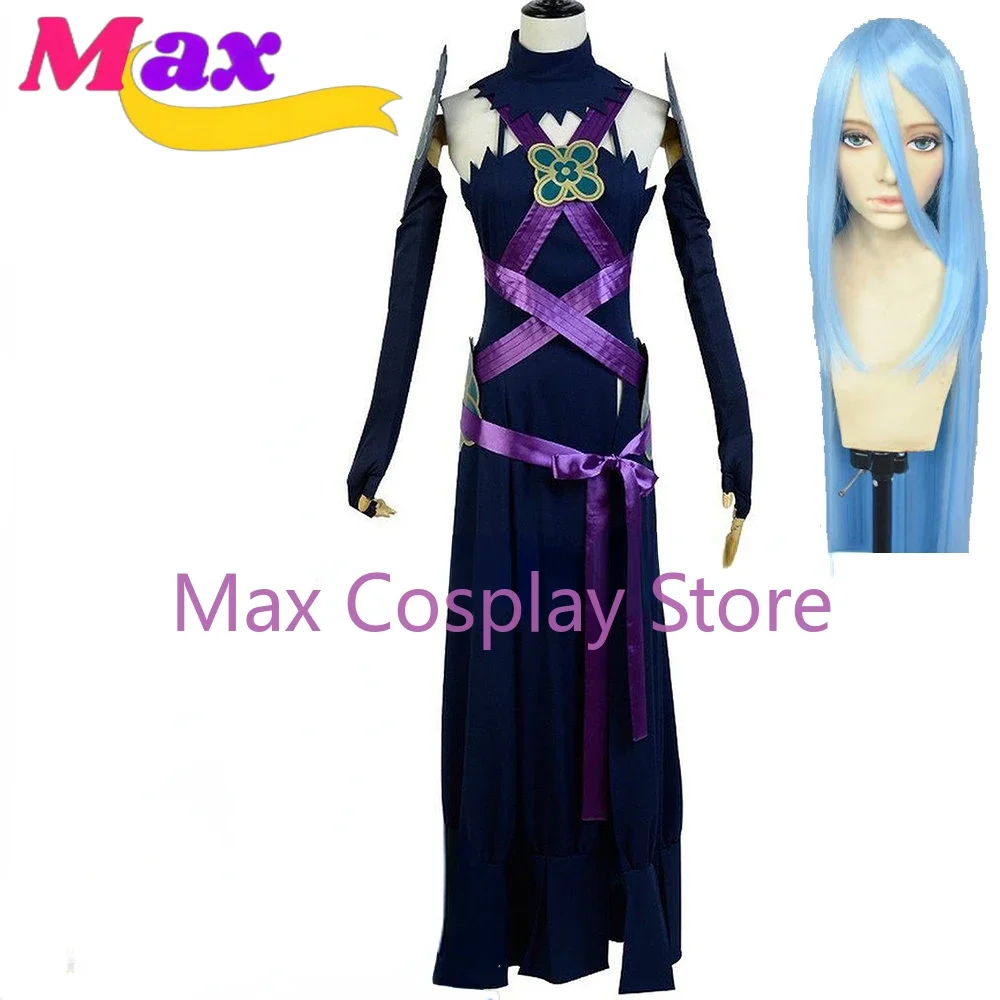 

Max аниме Fates Azura темное платье косплей костюм на заказ Cos одежда нестандартного размера