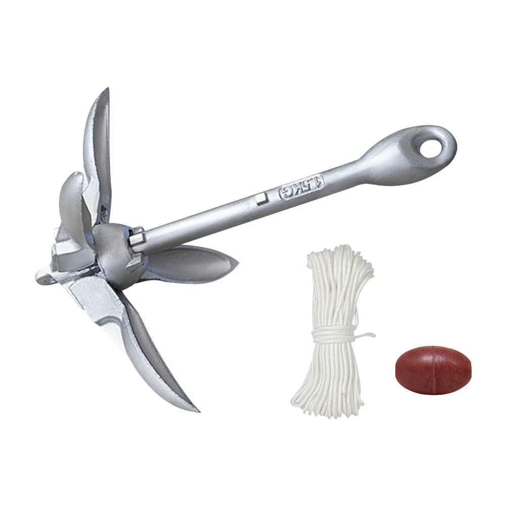 0.7/1.5KG Boat Anchor with 65ft Marine Rope and Buoy Kayak Anchor Marine Anchor for Kayak Fishing Canoes Jet Ski SUP Board view 4