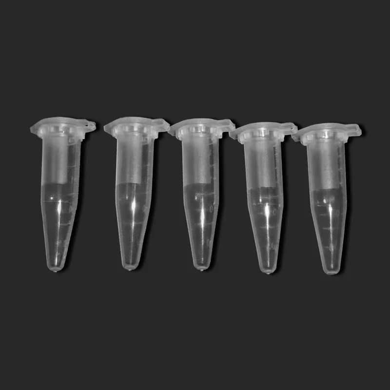 500Pcs 1.5ml Micro Centrifuge Tube Test Tube Vial Clear Plastic Vials Container Snap Cap for Laboratory Samples