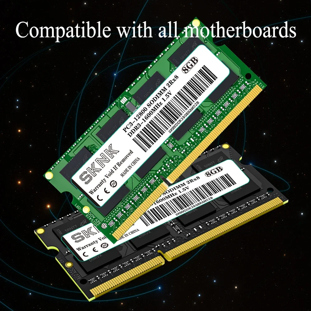 Memória RAM do portátil, DDR3, 8GB, 4GB, DDR4, 16GB1066, 1333, 1600Mhz, 2133, 2400Mhz, SODIMM, PC3-10600, PC3-12800, caderno, 1.5V