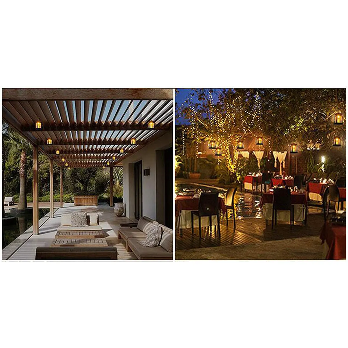 3Pcs Waterproof Solar Lantern Vintage LED Outdoor Light for Garden Yard Patio Umbrella Tent Desk Decor Auto -Off Dusk to view 3