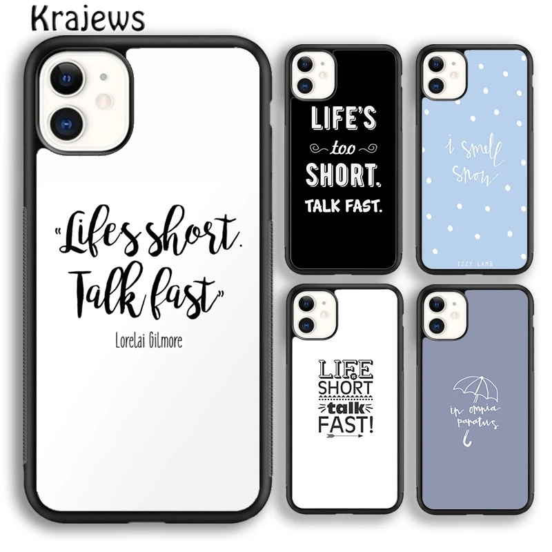 Gilmore Girls Life's Short Talk fast Phone Case Cover For iPhone 16 15 14 plus XS XR 11 12 mini 13 pro max Fundas