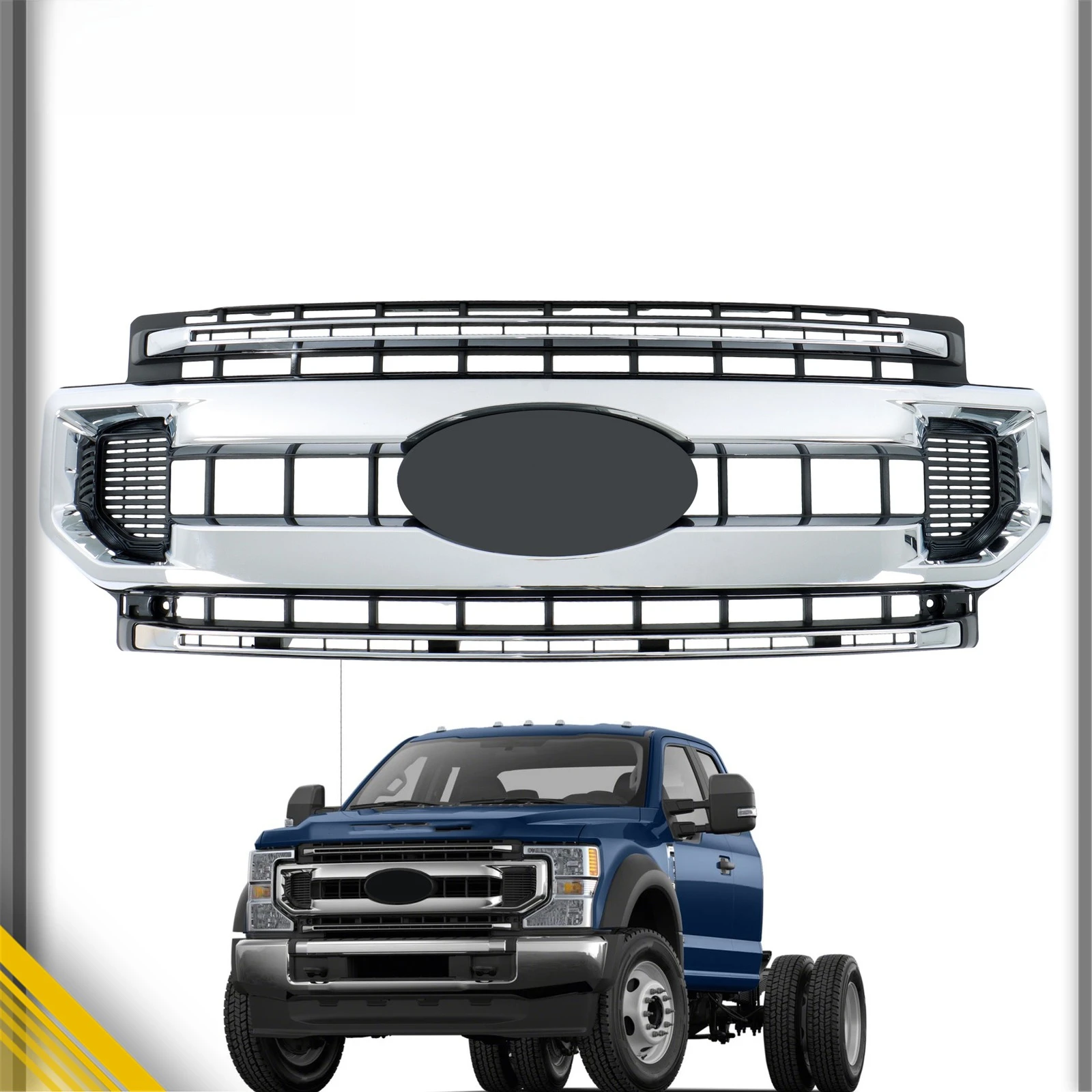 Easy Install For Ford F250 XL/XLT 2020-2022 Style Grille Insert LC3Z-8200-BA
