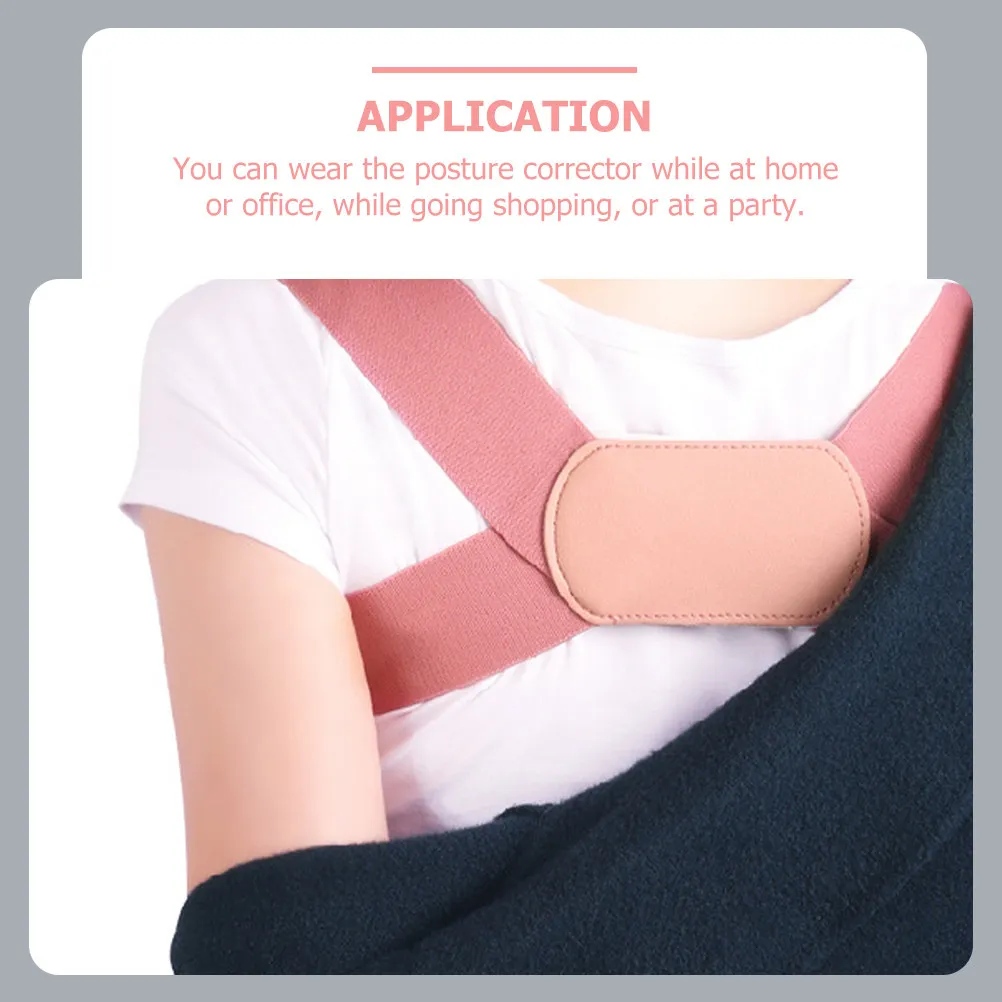 

Posture Corrector Sticky Strap Breathable Back Brace Back Straightener Strap Correction Belt Comfortable for All Day Use