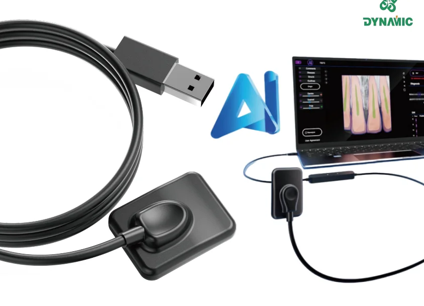 Dental Intraoral Imaging X Ray System With AI Sensor / Digital X-Ray Sensor for Radiography X-ray Unit Size 1