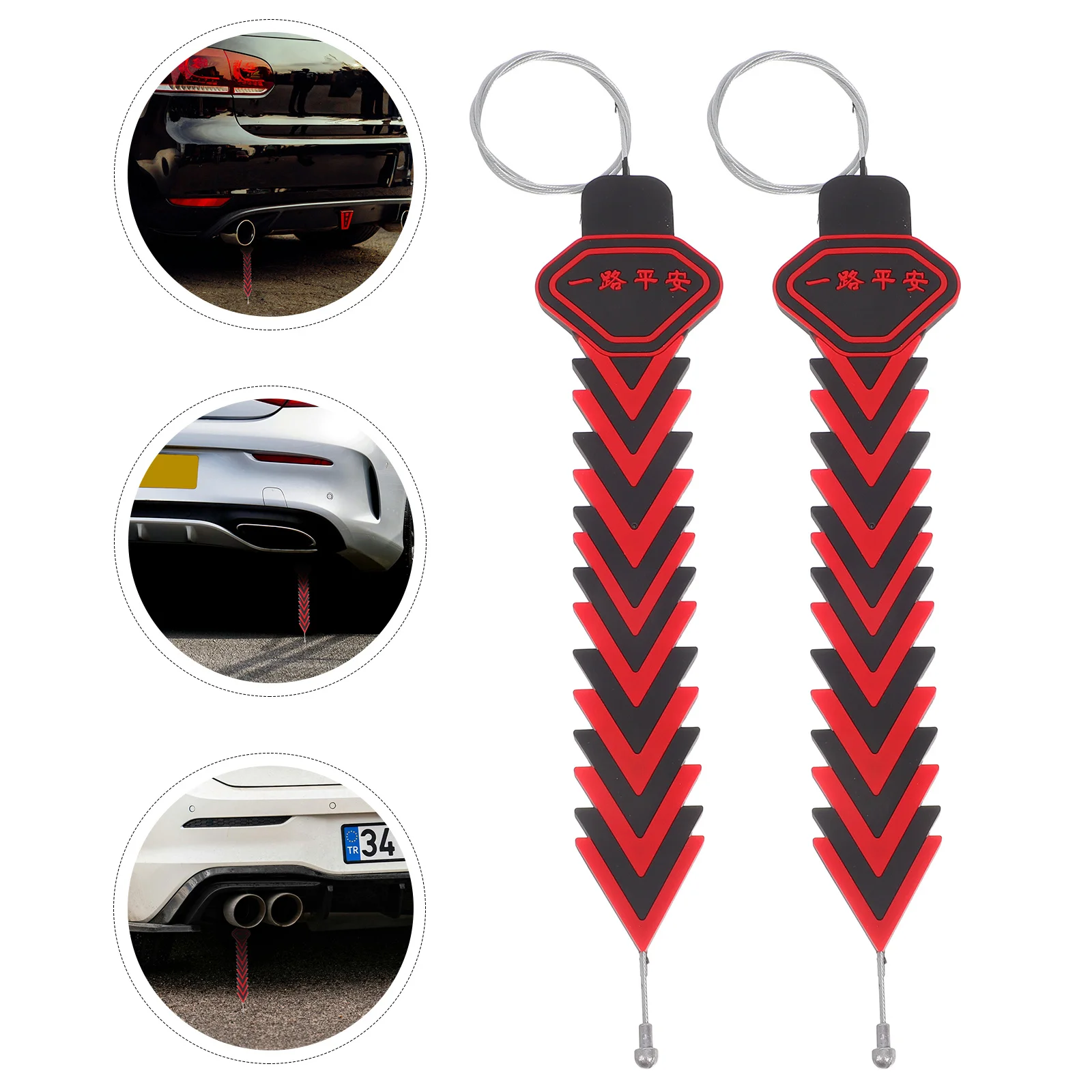 

4Pcs Vehicle Static Elimination Belt - Anti-Static Grounding Strap for Cars - Heavy Duty Electrostatic Release Device for All