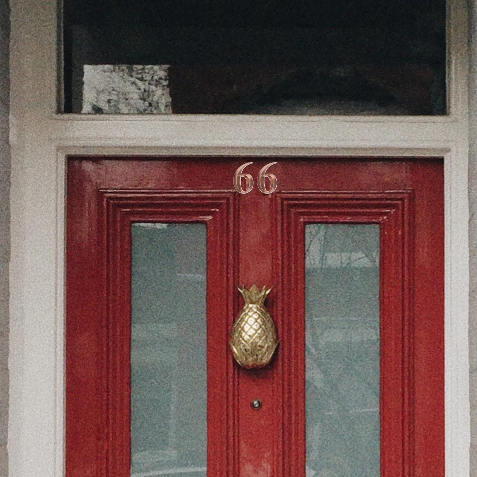 

Number Apartment Sign Door Numbers for Three-dimensional Decal Golden Adhesive