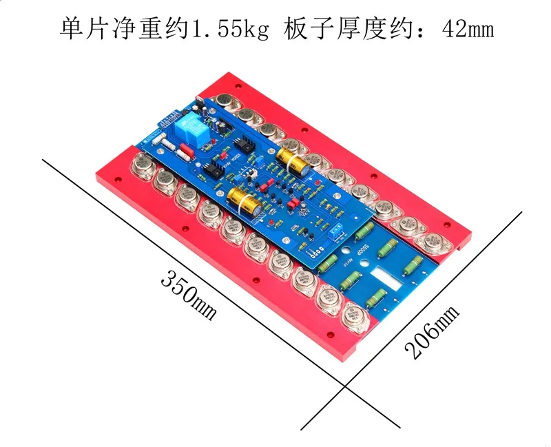 Thresholdd S500 Gold Seal ON MJ15024 MJ15025 Tube Full Balanced Mono 800W Class A Audio Amplifier Board