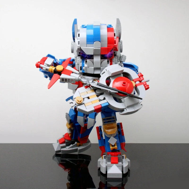 

652 шт. MOC OPTIMUS KNIGHTer-трансформер, строительные блоки роботов, решение проблемы, рождественская игрушка, подарок, творчество, подросток