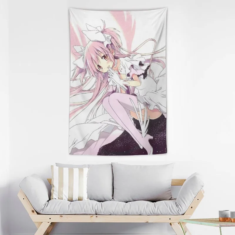 VIKAMA Retro Anime Wandteppich Nostalgisches Manga-Magazin Kawaii Ästhetik Schlafzimmer Wohnheim Heimdekoration Polyestergewebe