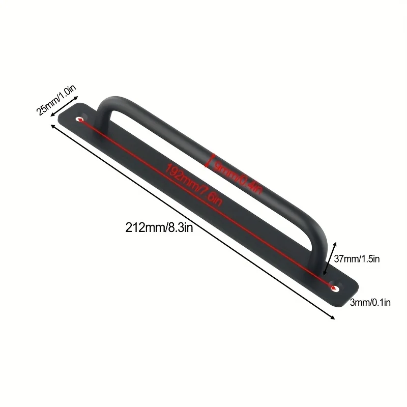 2pcs/set Door Handle Cabinet Pulls Aluminum Push-pull Balcony Gate Window Pulls Knob Kitchen Furniture Hardware Handle