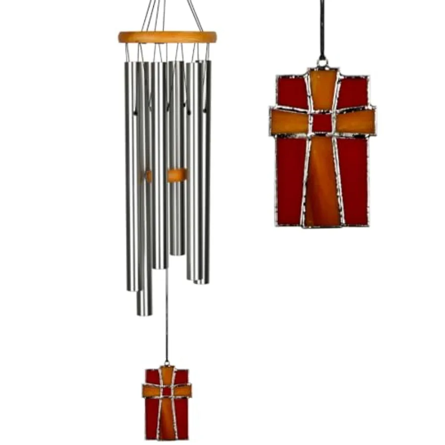 

Woodstock Wind Chimes for Outside, Outdoor Decor, Garden, Patio and Front Porch Decor, 28" Memorial Sympathy Wind Chimes Amazin