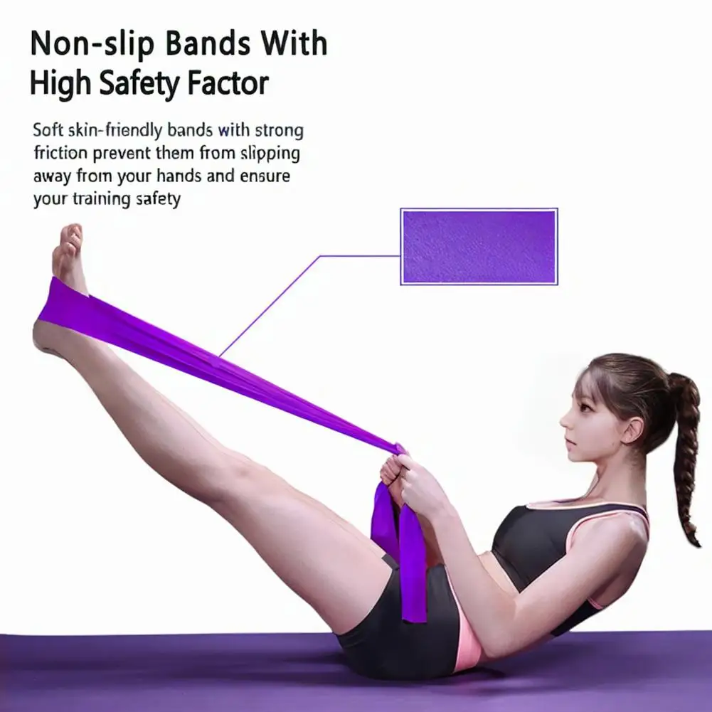 Yoga Exercise Elastic Band Adults Resistance Band 3pcs Resistance Band Set Physical Therapy Strength Elastic Rubber Loop