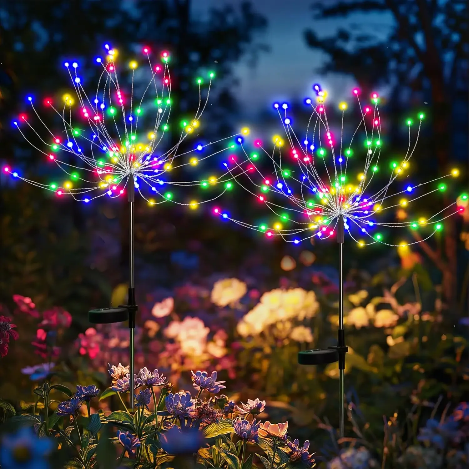 Garden Decor Solar Pathway Lights Outdoor Waterproof Firework Fairy Lights for Patio Lawn Yard Walkway Solar Outdoor Light