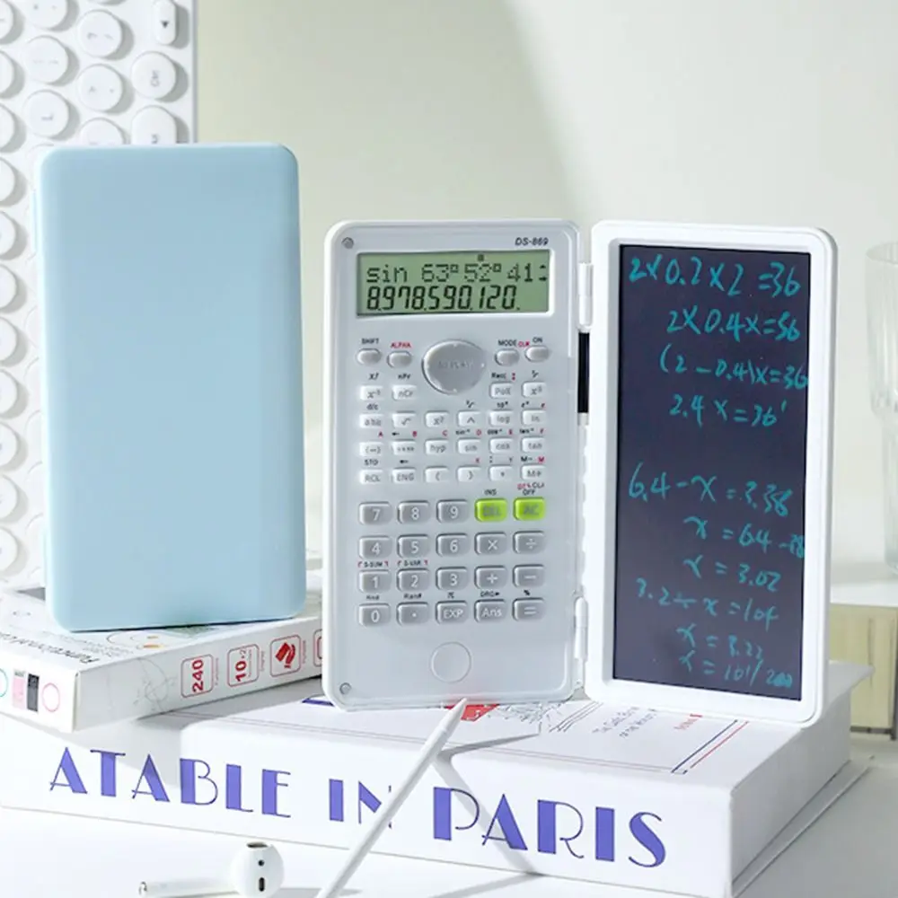 

Научный калькулятор 2 в 1, складные калькуляторы с функцией дисплея и планшетом, практичные многофункциональные