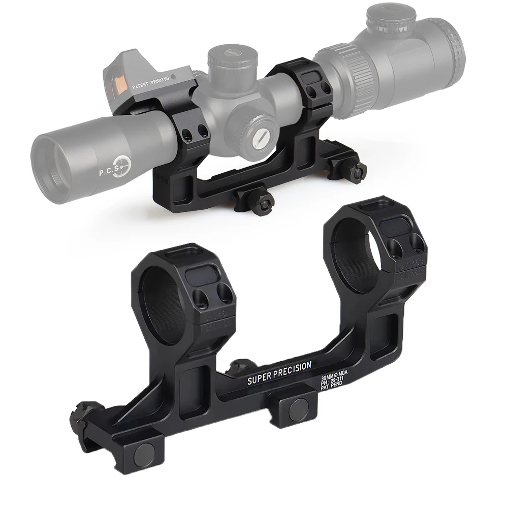 PPT tactical 30mm rifle scope mount airsoft gun 20mm rail scopes mounts airguns double rings m4 AR15 bubble level hunting