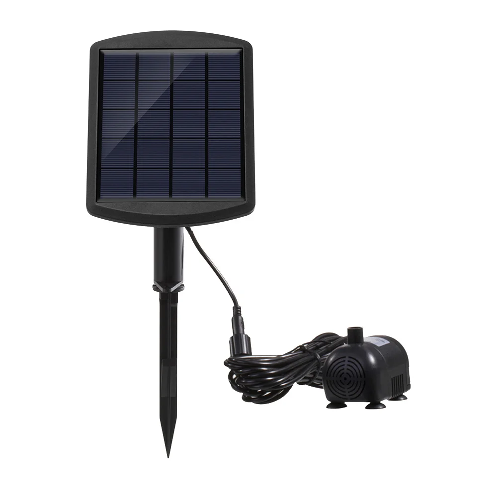أسود 1.8 واط تيار مستمر صغير فرش مضخة مياه تعمل بالطاقة الشمسية لنافورة بركة حوض السمك خزان الأسماك تداول نظام التبريد مضخة مياه صغيرة