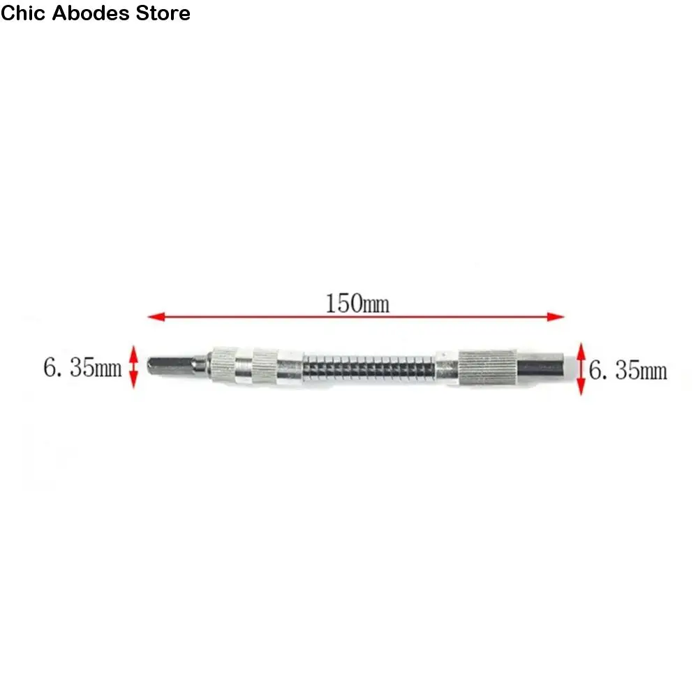 

1/4 Inch Hex Flexible Shaft 150-400mm Carbon Steel Soft Shaft Flexible Shaft Adjustable Flexible Shaft Bit Professional