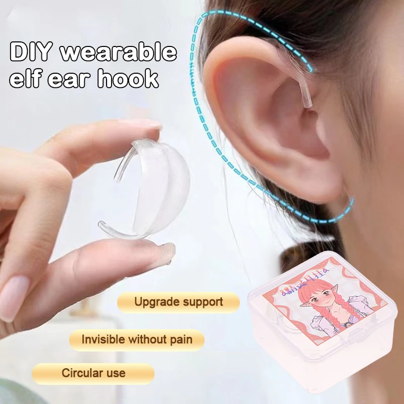 Elf Earhook V-Face Wearable Ear Stand Reusable Strong Support Fixed Invisible Earrings Protruding Prominent Correction