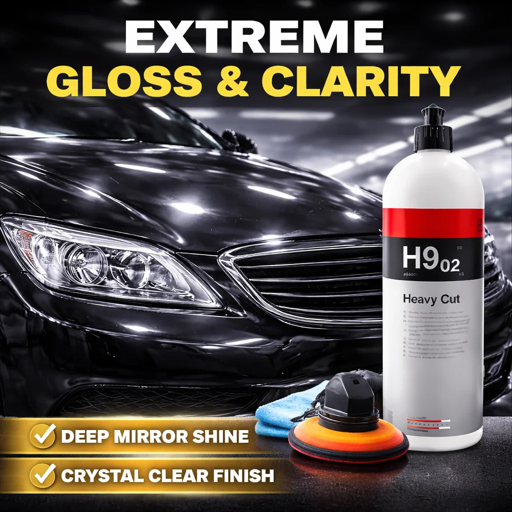H9.02 Heavy Cut Car Polish Compound 1L– High-Performance Abrasive for Showroom-Gloss Finish